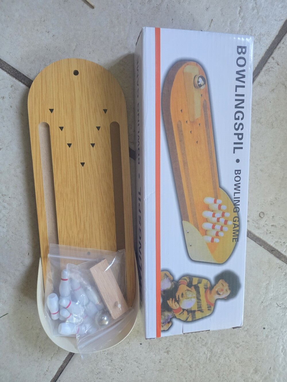Mini Wooden Table Bowling Game Kids' Educational Toy